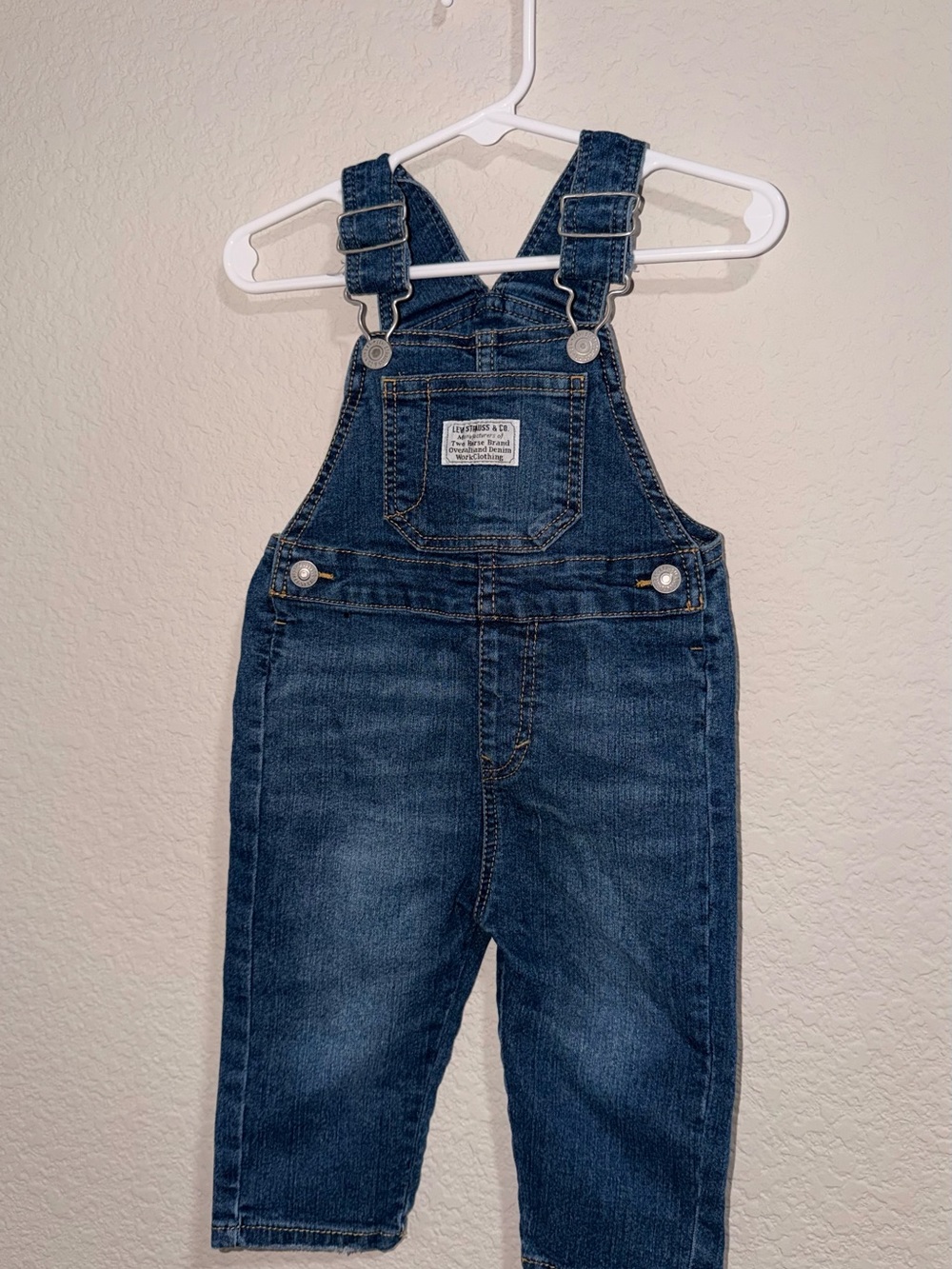 Levi's Dark Blue Kids Denim Overalls